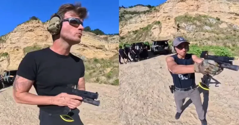 Kıvanç Tatlıtuğ ve Toprak Razgatlıoğlu atış eğitimine katıldı: İkilinin halleri viral oldu