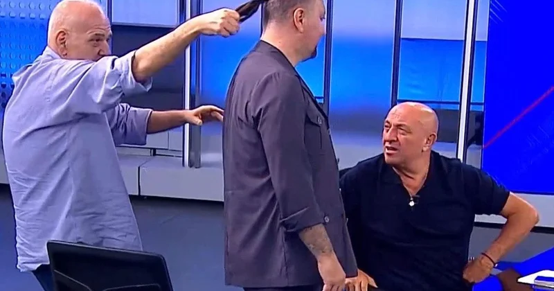 Ahmet Çakar ve Necati Ateş, o pozisyonu stüdyoda canlandırdı