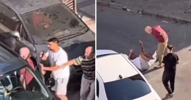 Yaşlı gördü horozlandı: Sopayı yiyince duruldu