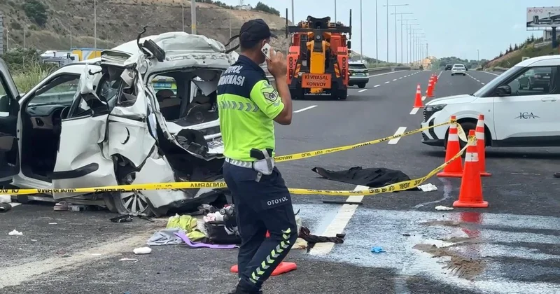 Yürekler yandı! Kuzey Marmara Otoyolu ndaki feci kazada ölen 3 kişi kardeşmiş