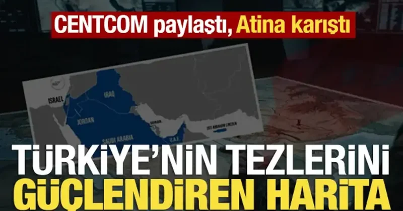 CENTCOM paylaştı, Atina karıştı: ABD haritasında dikkat çeken KKTC detayı