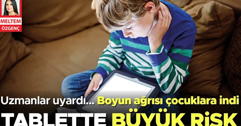 Boyun ağrısı çocuklara indi