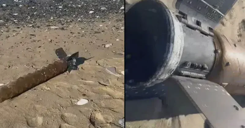 Arnavutköy de sahilde mühimmat olduğu değerlendirilen cisim bulundu