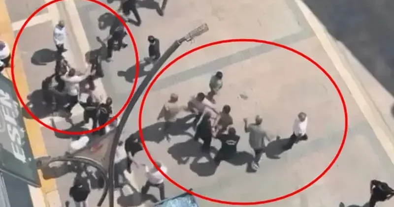 Mardin’de tekmeli ve yumruklu borç kavgası kamerada