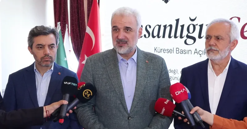 Filistin için İnsanlığı Sesi çağrısı öncesinde İstanbul da basın toplantısı yapıldı