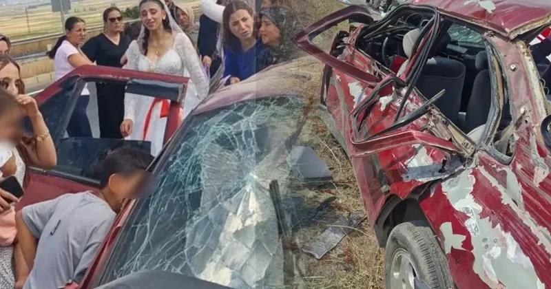 Düğün konvoyunda felaket: 2 ölü 4 yaralı