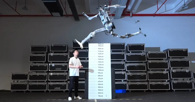 Unitree robotundan insan rekorlarını geride bırakan Şov!