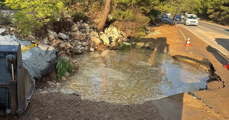 Bodrum da Su Hattında Patlama