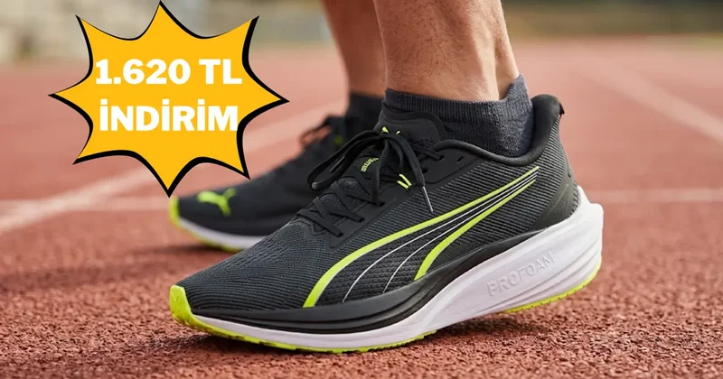 Yumuşak yastıklama ve güçlü zemin tutuşu: PUMA Darter Pro indirimde