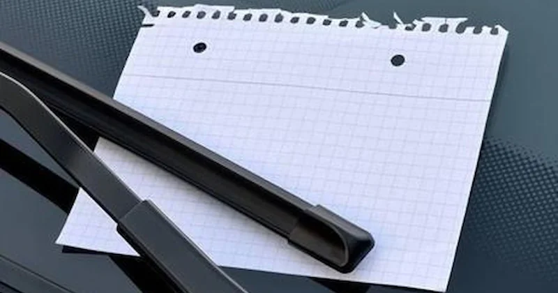 Aracının camına bırakılan notla kabusu yaşadı Sözcü Gazetesi