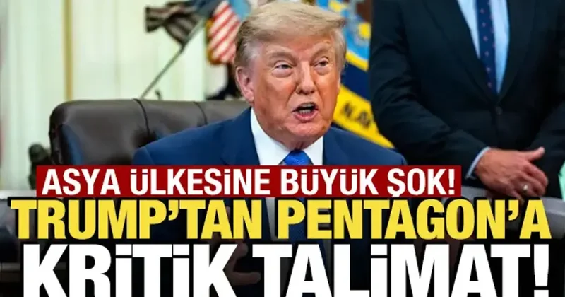 Trump tan Pentagon a kritik talimat! Güney Kore ye şok