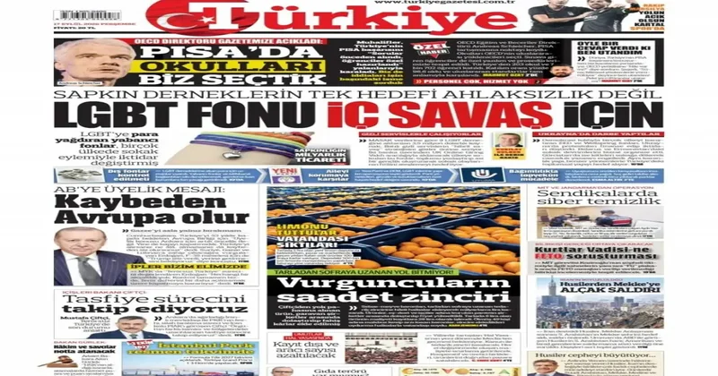 Tarladan sofraya uzanan yol bitmiyor! Vurguncuların saadet zinciri 17 Eylül 2026 gazete manşetleri