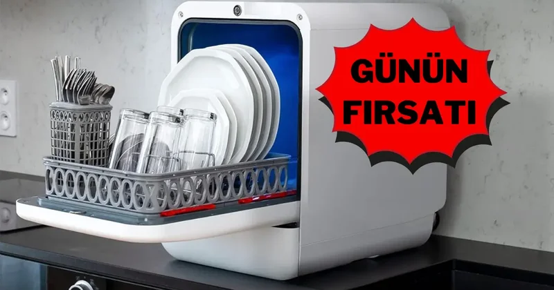 Tasarruflu ve hızlı yıkama sağlayan Bob Mini Bulaşık Makinesi indirimde