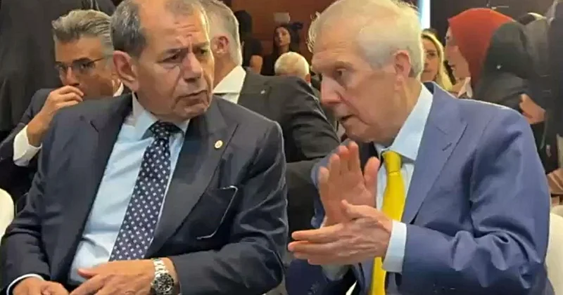 Yıllar sonra gelen buluşma! Aziz Yıldırım ve Dursun Özbek yan yana