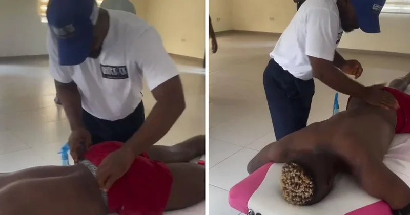 Osimhen in masaj görüntüleri tepki çekti! Taraftarlar aynı soruyu soruyor