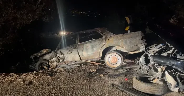 Bursa’da korkunç kaza: Araç alev aldı, yangın ormana sıçradı