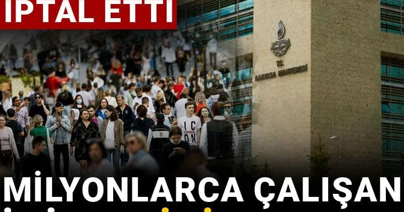 Çalışanlar için kritik karar: AYM hukuka aykı dedi kanun maddesini iptal etti