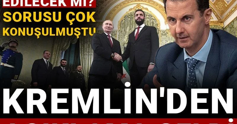 Esad iade edilecek mi? sorusu çok konuşulmuştu: Kremlin den açıklama geldi