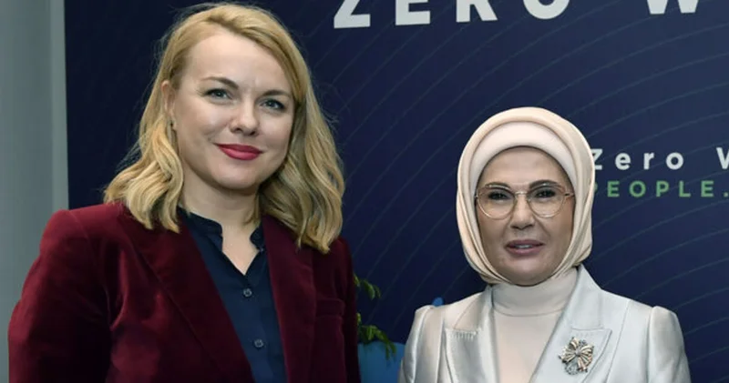 Emine Erdoğan, UNECE İcra Sekreteri Tatiana Molcean ile görüştü