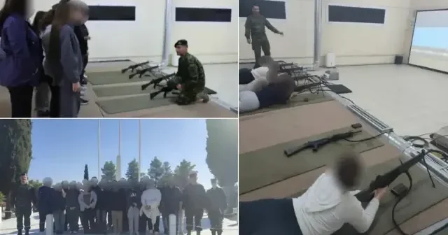 Yunanistan savaşa mı hazırlanıyor? Lise öğrencilerine atış talimi Avrupa Haberleri
