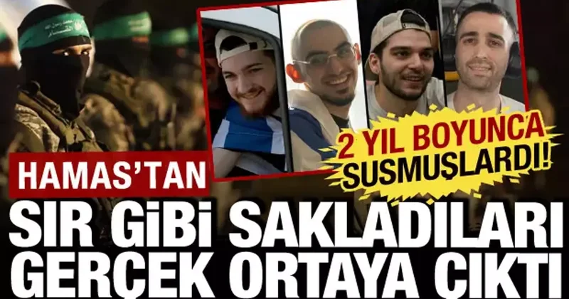 İsrailli rehineler Hamas tan sır gibi saklamıştı: Gerçekler teslim edilince ortaya çıktı!