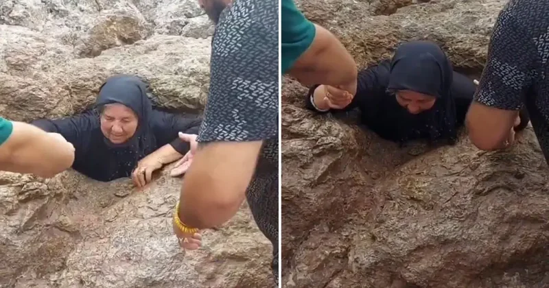 Her yıl binlerce kişi geliyor: Alevi vatandaşların geçmek için sıraya girdiği delik