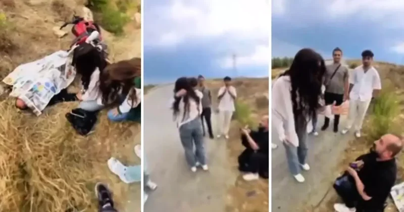 Böyle evlilik teklifi mi olur? Kendine ölü sesi verdi, sevgilisi çılgına döndü