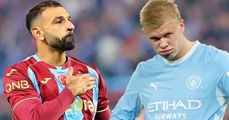 Trabzonspor un yıldızı Mohamed Salah, Haaland ı yakaladı!