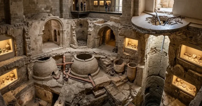 Tıkanan boruyu açmak için kazdı, altından tarih fışkırdı: Restoran açacaktı, müze sahibi oldu!