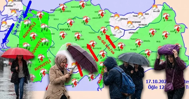 Meteoroloji den 5 ile turuncu, 39 ile sarı kodlu uyarı! Aralarında İstanbul da var