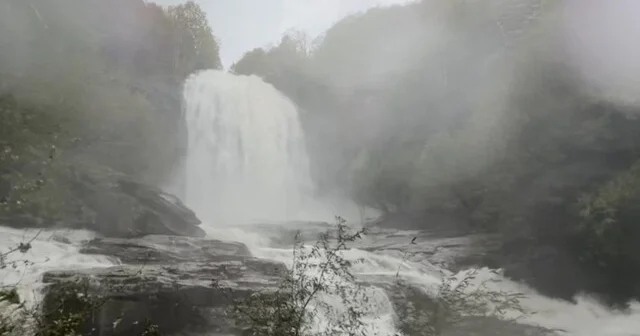 Bursa da sağanak yağışın ardından Suuçtu Şelalesi coştu, Niagara yı aratmadı Bursa Haber Habertürk Yerel Haberler