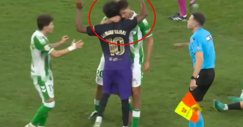 Lamine Yamal a kafa attı! Real Betis Barcelona maçında olay
