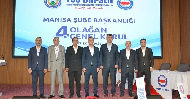 TOÇ Bir Sen Manisa da Uğur Bayil güven tazeledi Manisa Haber Habertürk Yerel Haberler