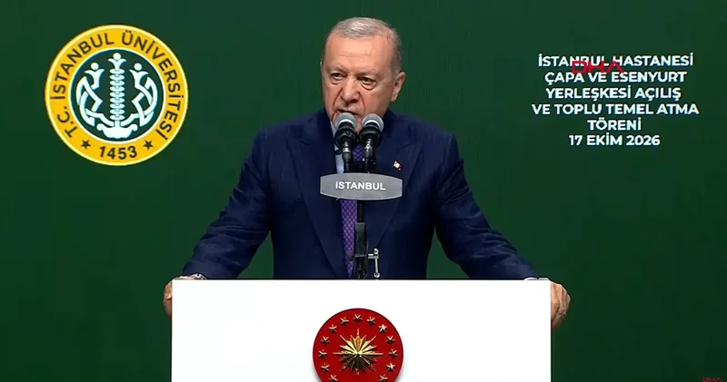 Cumhurbaşkanı Erdoğan: İstanbul Tıp Fakültesi de bize ecdadın emanetidir (CANLI)