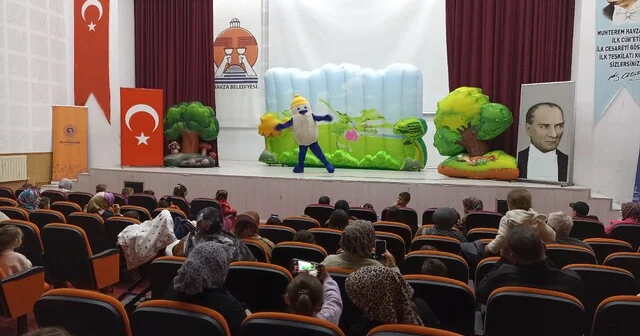 Kaptan Pengu ve Arkadaşları çocuklarla buluştu Samsun Haberleri Habertürk Yerel Haberler