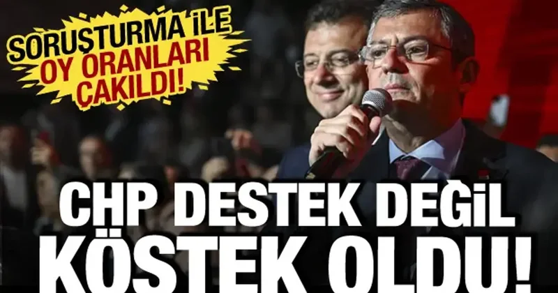 CHP destek değil köstek oldu: İBB soruşturmasına yönelik çarpıcı anket!