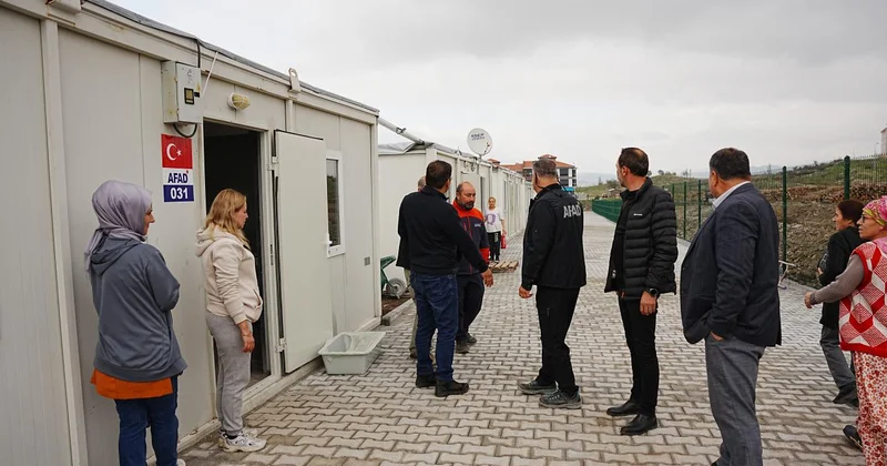 Sındırgı da evleri hasar gören vatandaşlar geçici yaşam merkezine yerleştiriliyor