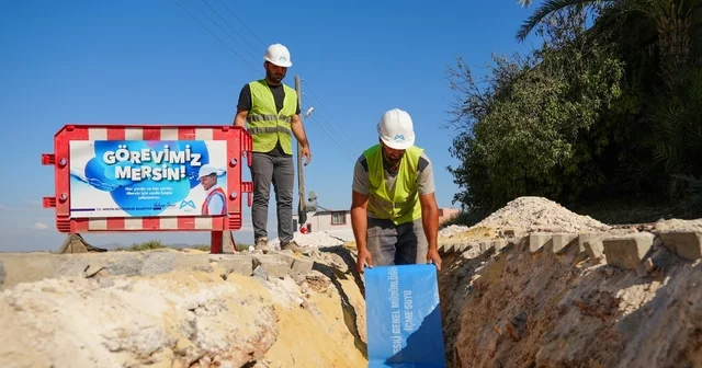 MESKİ, Camili Mahallesi nde içme suyu terfi hattını yeniledi Mersin Haberleri
