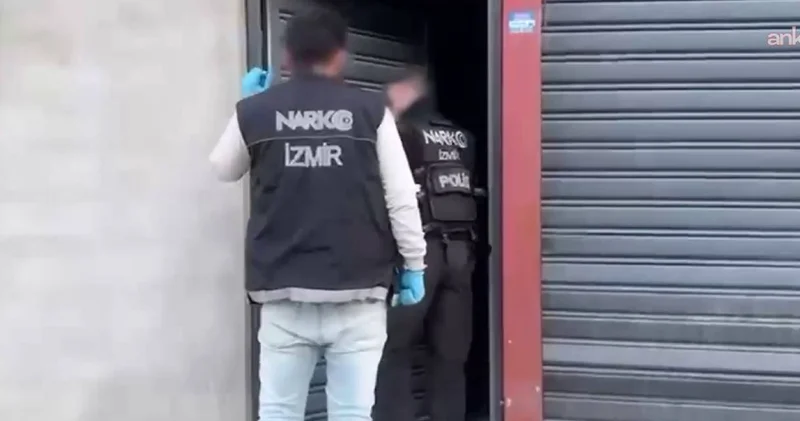 İzmir de uyuşturucu operasyonu: Yüz binlerce madde ele geçiirldi