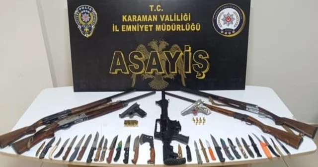 Karaman polisin asayiş uygulamaları devam ediyor: 11 tutuklama Karaman Haberleri