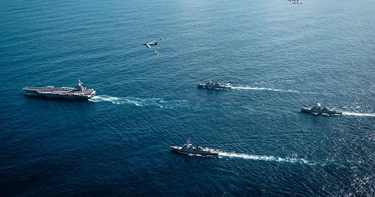 ABD den Güney Mızrağı Operasyonu açıklaması: Dünyanın en büyük uçak gemisi görev gücüne dahil olacak