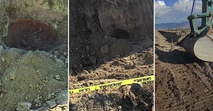 Denizli de bulundu: Toprak küplerin içinden insana ait kemik parçaları çıktı