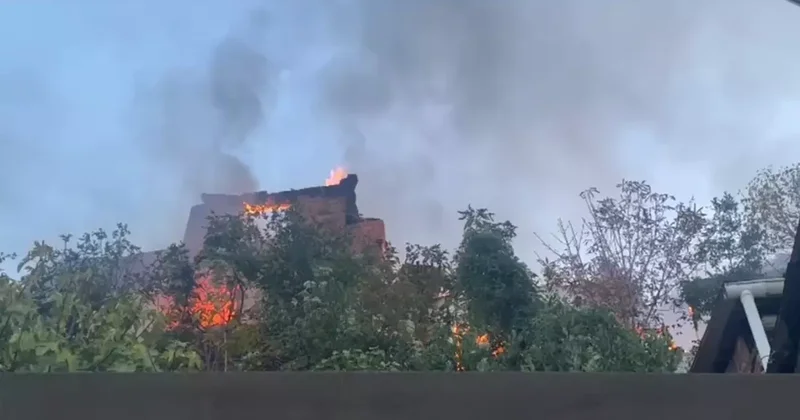 Bursa da Yangın, 4 Evi Sardı