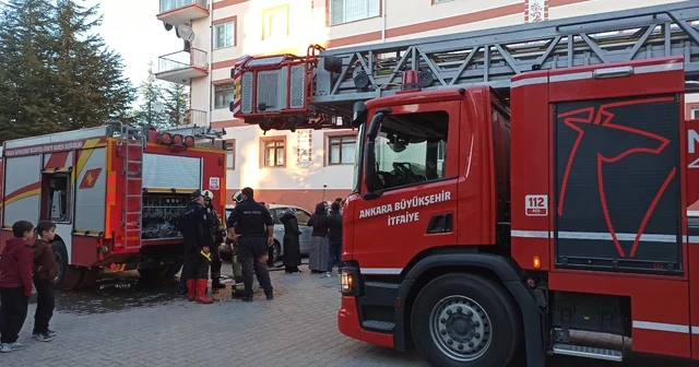 Kahramankazan da evde çıkan yangın hasara neden oldu Ankara Haberleri
