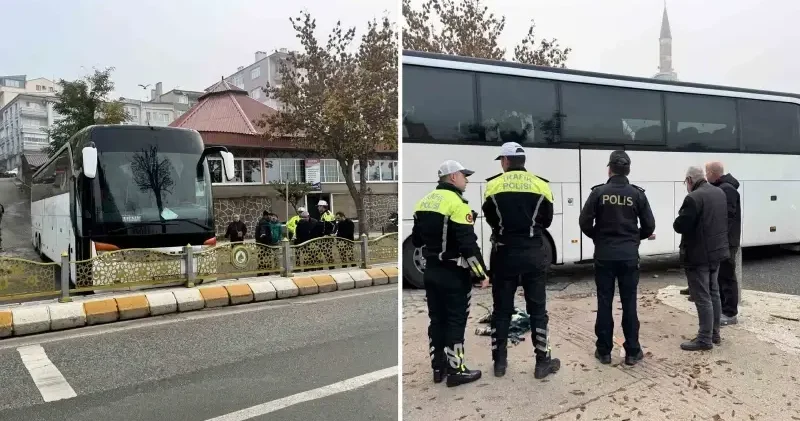 Tur otobüsünün hatası pahalıya mal oldu: Hızını alamadı Edirne Haberleri