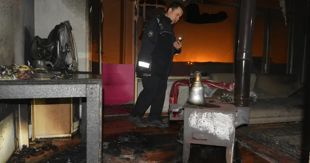 Ordu da sobadan çıkan yangında anne ve oğlu yaralandı Ordu Haberleri