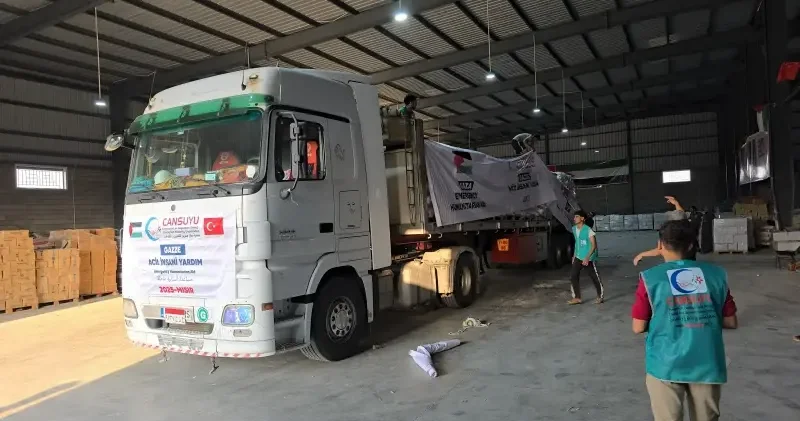 Cansuyu ndan Gazze ye 400 ton acil insani yardım Aktüel Haberleri