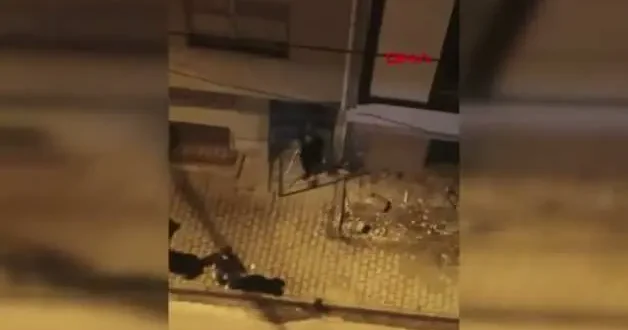 Komşuların gürültü kavgasında tekmeler havada uçuştu