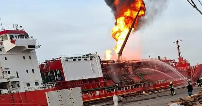 Rus İHA sı 4 bin ton gaz taşıyan Türk tankerini vurdu: Köy boşaltılıyor Sözcü Gazetesi