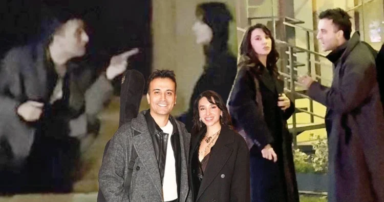 Taksim de gergin anlar... Sokak ortasında tartıştılar